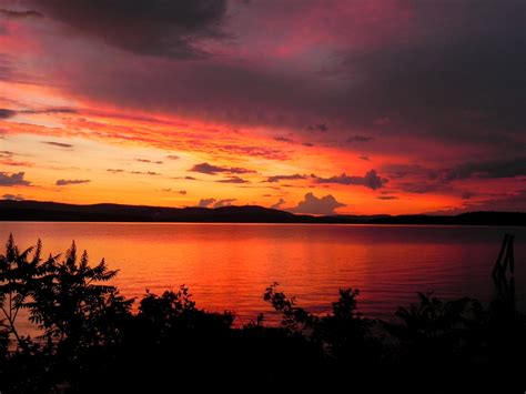 Sunset At Lake Winnipesaukee New England Today