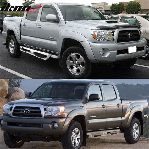 Toyota Tacoma Double Cab Ikon V Style Steel Running Boards