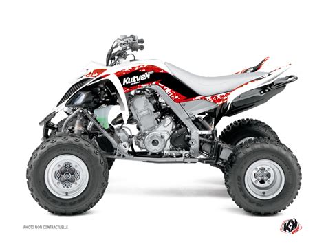 Yamaha Atv Predator Graphic Kit Red Kutvek