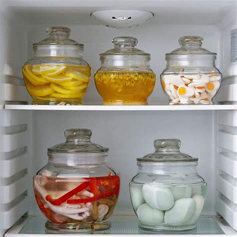 Jar Glass Jars Storage Pickle Food Fermentation Kimchi Containers Fermenting Crock Container