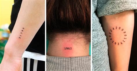 13 Diseños de tatuajes para llevar fechas especiales contigo