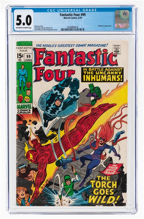 Hake S FANTASTIC FOUR 99 JUNE 1970 CGC 5 0 VG FINE