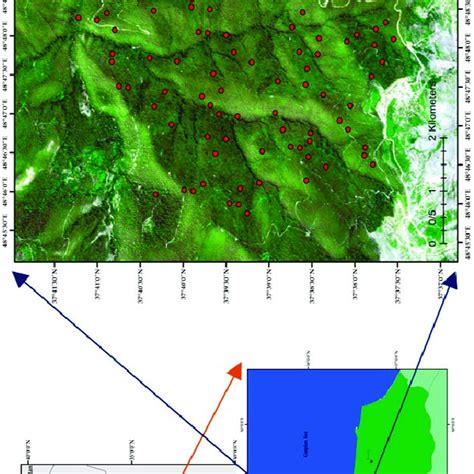 The Geographical Location Of The Study Area In The Wgs 84 Coordinate