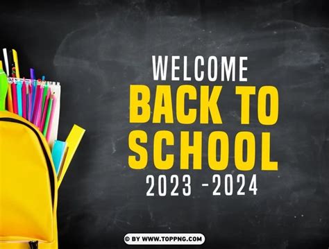 Welcome Back To School 2023 2024 HD Image Background - Image ID 490934 ...