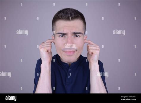 Man Covering Ears Hi Res Stock Photography And Images Alamy