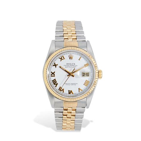 Rolex Datejust Two Tone Mm Estate Watch For Sale At Stdibs