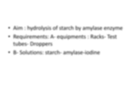 Solution Hydrolysis Of Starch By Amylase Enzyme Studypool