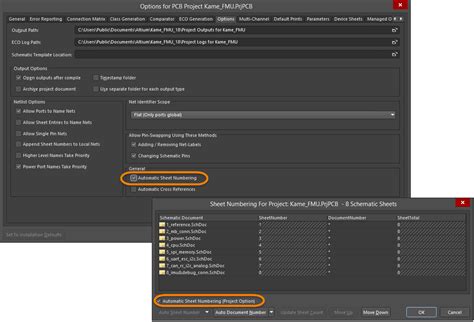 Numbering Your Schematic Sheets Altium Designer Technical