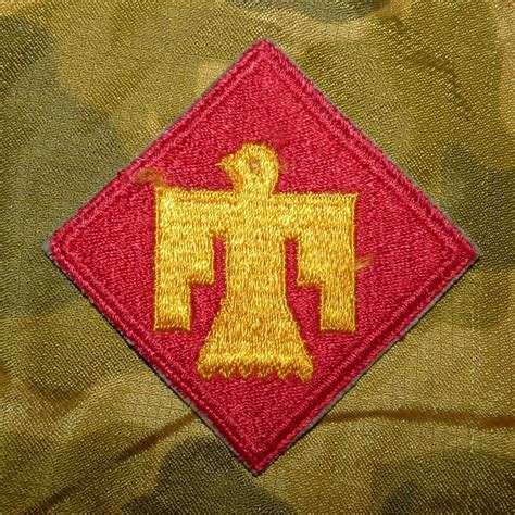 Original Ww2 Us Army 45th Infantry Division Embroidered Cut Edge Patch