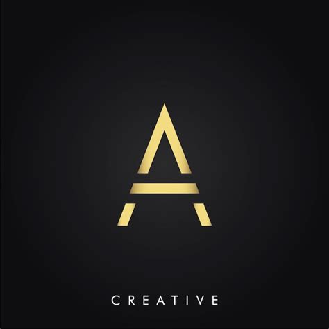 Premium Vector A Creative Minimal Latter Logo In Gold Color Luxury