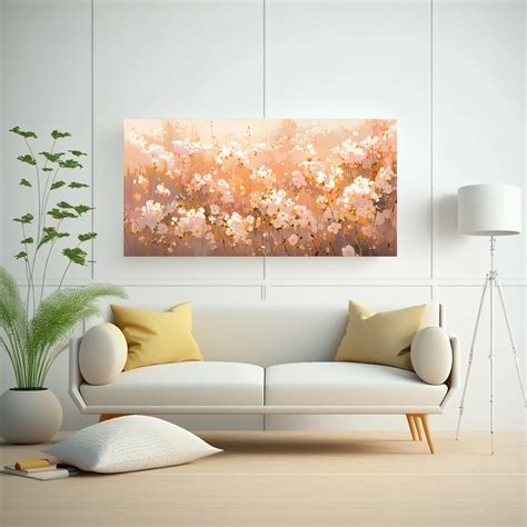 Ripley Pintura Decorativa Majestuosas Flores Doradas Y Rosas En