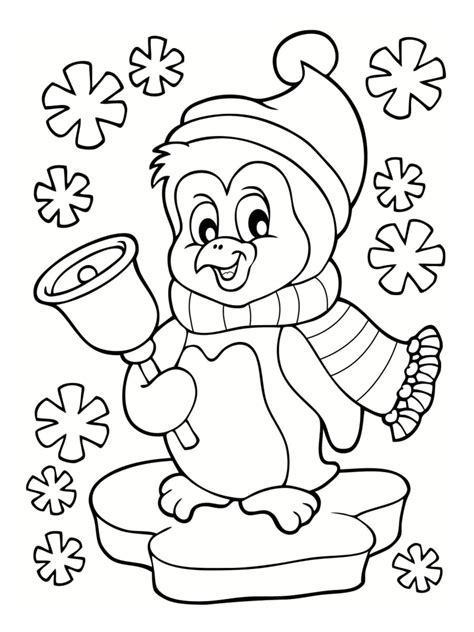 Coloriage Pingouin De No L Dessins Imprimer Gratuitement