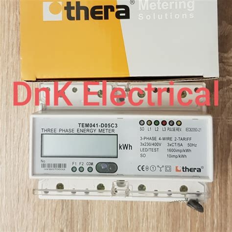 Jual Kwh Meter 3phase Thera Multitarif TEM041 D05C3 Digital Lcd Via