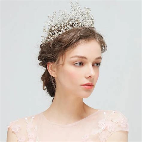 Luxury New Handmade Wedding Bridal Tiara Crown Elegant Hair Jewelry