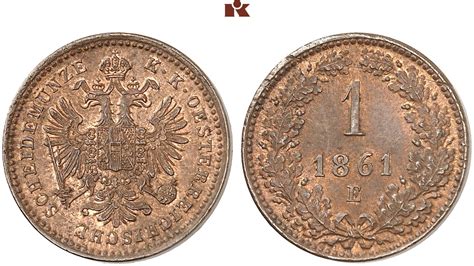 Franz Josef I 1848 1916 Ku Kreuzer 1861 E Karlsburg 3 45 G J 322