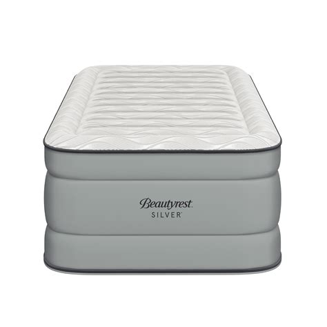 Insta Bed Raised Air Mattress With Never Flat Pump Grey Queen Wenzel