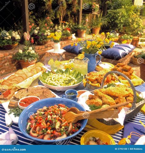 Patio Feast Royalty Free Stock Photos Image 2795108