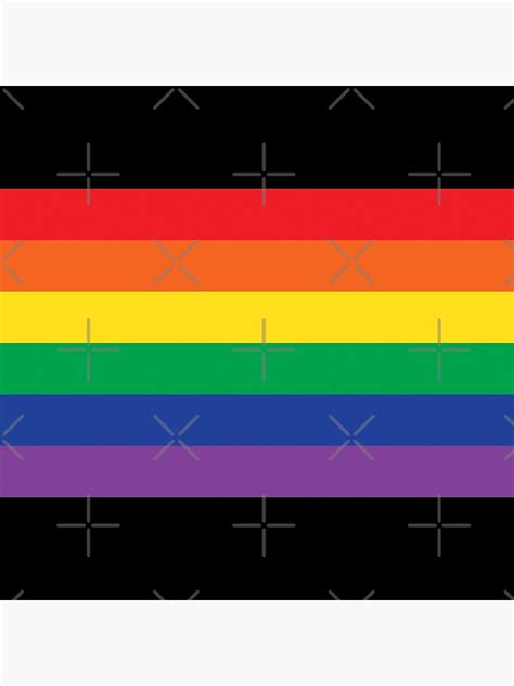 Pride Flag Shaped Design Chic Minimal Gay Pride Flag Poster By