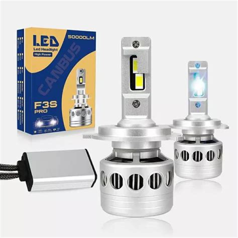 Luces Led H4 Canbus 50000 Lúmenes F3s Pro Turboledauto