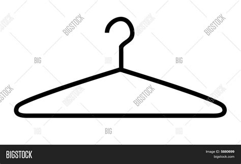 Vector Clothes Hanger Silhouette Vector & Photo | Bigstock