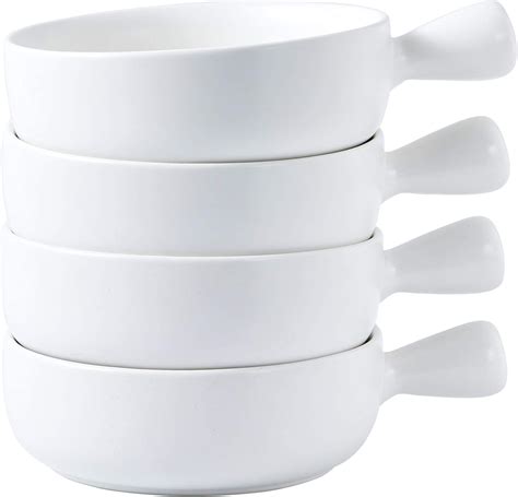 Bruntmor Juego de 4 platos de porcelana de cerámica para servir platos