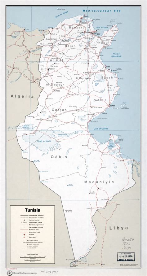 Tunisia Map Coloring Pages - Learny Kids