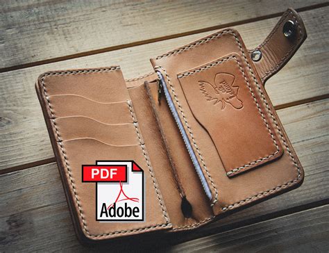 Free Leather Wallet Pattern The Free Pdf Patterns Are Available To