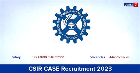 Csir Case Recruitment Apply Online For Section Officer Vacancies