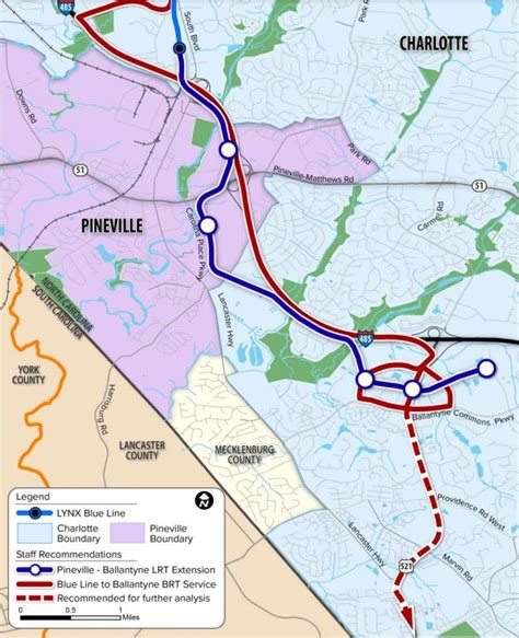 Cats Is Zeroing In On Light Rail Expansion To Pineville Ballantyne Unc Charlotte Urban Institute