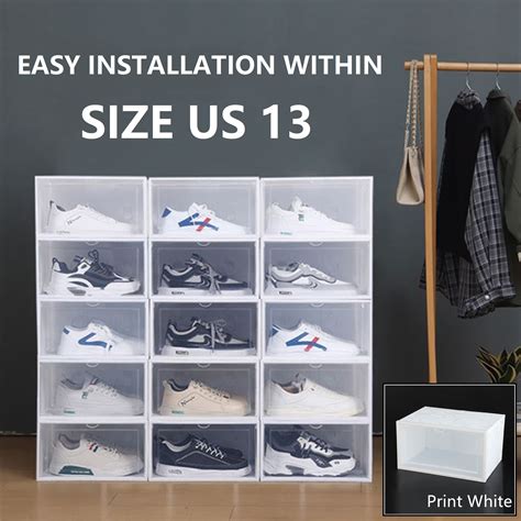 6pcs Of Set ShoeBox Extra Large XL Size Basketball Shoes Size 13 US 46