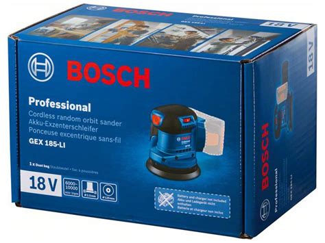 Bruska excentrická aku GEX 185 Li Bosch Professional UNI HOBBY