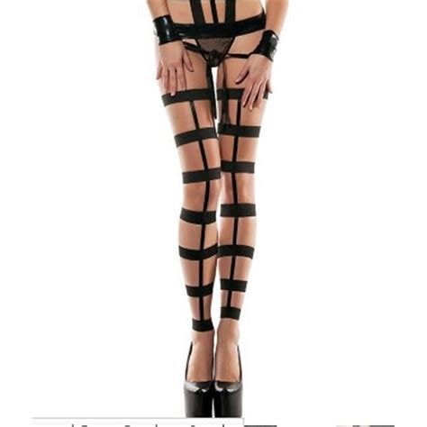 Women S Sexy Stockings Top Thigh Highs Lingerie Hot Garters Belt Set Underwear Open Crotch