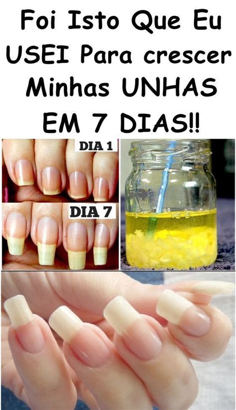 UNHAS GRANDES EM 2 DIAS RECEITA FEITA EM 5 MINUTOS Unhas Grandes