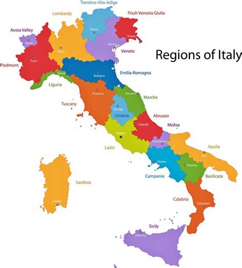 Italy Map Of Regions And Provinces Orangesmile