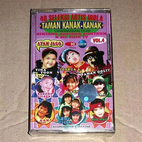 Jual Kaset Pita Lagu Anak Seleksi Artis Idola Taman Kanak Kanak Vol