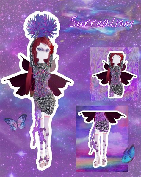 Dti Surrealism Outfit 💜💫 In 2024 Surrealism Art Dress To Impress