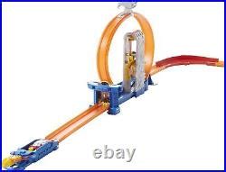 Car Track Set Hot Wheels Toy Car Track Set Track Builder Playset Total Turbo Takeover With