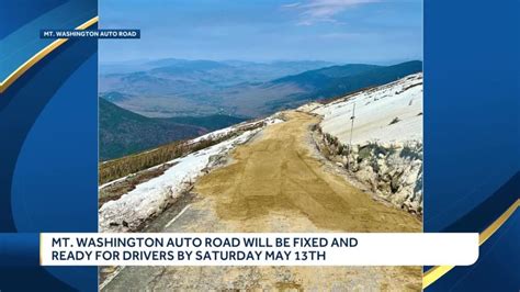 Mt. Washington Auto Road fixed, ready for drivers by Saturday