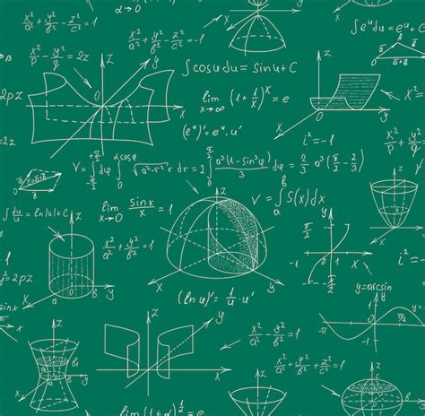 Matemáticas ciencia vector de patrones sin fisuras con fórmulas