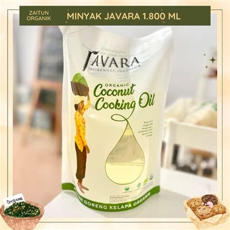 Jual Minyak Kelapa Organik Javara Coconut Cooking Oil Organik Non Aroma