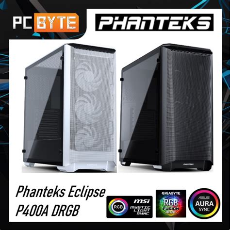 Phanteks Eclipse P400a Drgb Blackwhite Shopee Malaysia