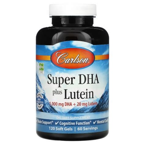 Carlson Super Dha Plus Lutein Soft Gels Count Food Less