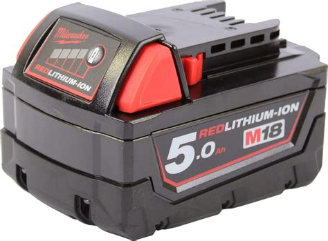 Milwaukee M B M Ah Red Lithium Ion Battery Amazon Co Uk Car