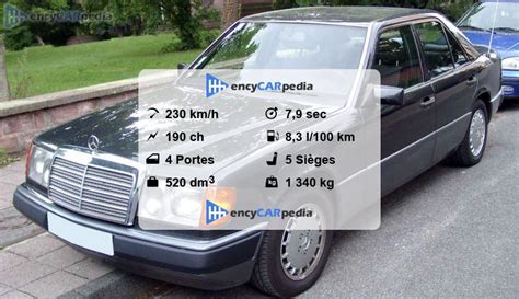 Mercedes E W Fiches Techniques Performances Taille