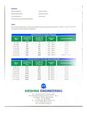 Mild Steel Rectangular Fully Automatic Ethylene Oxide Gas Sterilizer