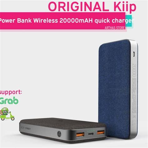 Jual KIIP Wireless Power Bank Portable PD QC 3 0 20000mAh Fast Charging