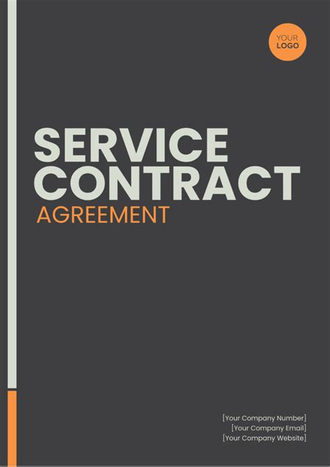 service contract agreement template edit