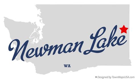 Map of Newman Lake, WA, Washington