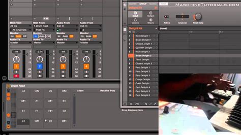 Maschine 2 0 In Ableton Live 9 Mapping Drum Rack To Trigger Maschine