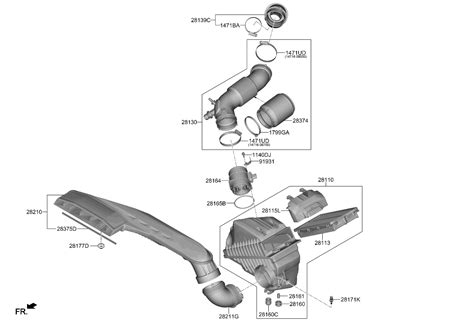 28210L1400 Genuine Kia Duct Assembly Air